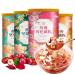 Osmanthus nut lotus root powder soup instant brewed and ready to eat red jujube nut soup rose flavored full belly snack fruit soup Nutritional breakfast gift (Mix and match lotus root powder 4 can)