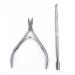 Airfish Stainless Steel Cuticle Pushers Cuticle Nippers Set Professional Cuticle Trimmer Perfect Nail Care Tool(Silver)