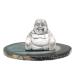 TRUSTTWO 1.5" Buddha Statue Natural Healing Crystal Reiki Chakra Spiritual Hand Carved Stone Maitreya Figurine Crafts Home Lucky Decor The White Turquoise