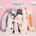 28in Black Cat Plush Pillow Stuffed Animal - Soft Squishy Toy for Kids - 28inch/70cm - Buy Online on SooperMarket.com