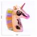 Buy Rainbow Unicorn Dust Brush - Colorful Synthetic Hair Nail & Makeup Brush for Flawless Finish - Buy Online on SooperMarket.com