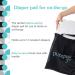 PurePail Go Portable Diaper Pail White Superior Odor Control with No Added Fragrance Collapses for On-the-Go Compact & Space-Saving Go Pail - Buy Online on SooperMarket.com