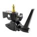 LimoStudio 1 Pack Super Clamp with Standard Metal Stud 1/4" & 3/8" Screw for Photo Video Studio, Multi Purpose Use, AGG1108 Black (1 Pack)
