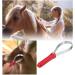 Premium 29.5 cm Welding Knife for Horses - Ideal for Grooming Cleaning Dirt & Loose Hair with Durable Patches - Buy Online on SooperMarket.com