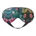 Hojas Tropicales Y Flores Print Double-Sided Eye Mask Soft and Light Blocking for Enhancing Sleep Quality