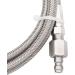 Stainless Steel Paintball PCP Filling Hose Whip Extension - Air Fill Station with Quick Disconnect - Buy Online on SooperMarket.com