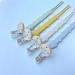 DeMissir Silicone Pacifier Clips Holder - 4Pcs Cute Frogs Design for Baby Boys and Girls - Buy Online on SooperMarket.com
