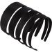 ANBALA Black Headbands for Women - 5 Pack of Plain DIY Satin Headbands in Various Sizes - Non-Slip and High Elasticity Headbands for Women and Girls - Buy Online on SooperMarket.com