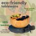 77 Star Bamboo Baby Weaning Set - Suction Bowl, Plate, Spoon & Fork | Non-Slip Baby Feeding Set with Detachable Suction Base | Grey Color - Buy Online on SooperMarket.com