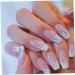 2set Detachable Long Coffin False Nails with Designs Press on Nails Wearable Fake Nail Decor Full Cover Art Tips - Buy Online on SooperMarket.com