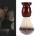 Male Beard Shaving Brush - Nylon Hair & Wooden Handle - Premium Facial Cleansing Tool for Men - Buy Online on SooperMarket.com