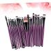 Angoily 20pc Makeup Purple Kit Make-up Tube Shadow Black Eye Toiletry Brush Tool Cosmetic Making Rod - Buy Online on SooperMarket.com