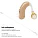 Lightweight Hearing Amplifier with Clip for Seniors - Stretchy White Cord Secure Fixation Prevents Loss - Ideal Muirnal Hearing Aid - Buy Online on SooperMarket.com