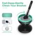 Electric Makeup Brush Cleaner Kit | Brush Cleaning Machine & Mat Set | Valentines, Mother's Day, Christmas Gifts for Women | Green - Buy Online on SooperMarket.com