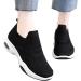 Rytejfes Women's White Waterproof Wedge Heel Sneakers | Stylish Lace-Up & Slip-On Options in Blue & Black (Size 38 EU) - Buy Online on SooperMarket.com