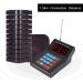 ASHATA Restaurant Paging System - Wireless Call Coaster Pagers - Guest Waiting Pager - 10 Coaster Pager Call Button Keypad - Built-in Antenna - Black - Buy Online on SooperMarket.com