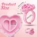 500pcs Pink Heart Shape Glue Rings for Eyelash Extensions - Disposable Smart Glue Cups by Narkysus - Buy Online on SooperMarket.com