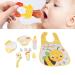 Compact Safe Baby Feeding Set - Space-Saving PP-Silicon Eating Cards for Toddlers | Perfect for Home & Travel - Relief for Discriminative Eating - Buy Online on SooperMarket.com