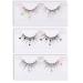 Skynest False Eyelashes  Dramatic Glitter Sequin Lashes with Colorful Heart/Black Heart/Colorful Flower Makeup DIY Lashes Decorative for New Year Christmas Halloweens Cosplay Party(3 Pairs)