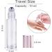 Alledomain 10Pcs 10ml Essential Oil Roller Bottles Refillable Transparent Glass Roll on Bottles Clear Roll Bottles with Stainless Steel Balls & Rose Gold Cap Include 12 Labels Dropper & Opener Color 3 - Buy Online on SooperMarket.com