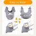 Adjustable Baby Walking Harness with Detachable Crotch - Grey, 9-24 Months - Buy Online on SooperMarket.com