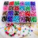 Huisipool 1920pcs 8 Color Glass Beads for Jewelry Making - 4mm 6mm 8mm Round Spacer Loose Beads - Ideal for Bracelet & Necklace Accessories - Buy Online on SooperMarket.com