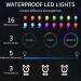 Yotun Underwater LED Pool Lights - 4PCs RGB Color Changing with RF Remote Control | IP68 Waterproof Suction Cup Decorative Lights for Pools & Ponds - Buy Online on SooperMarket.com