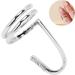 Nail Art Fingernail Rings Decorative Nail Ring Fashion Fingertip Jewelry Nail Art Ring Ladies Wearing Nail Accessories Women Finger Nail Ring Electroplated Copper Fingernail Rings(3050 Platinum) - Buy Online on SooperMarket.com