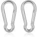 4 Pack 3-inch Marine Grade 316 Stainless Steel Carabiner Clips for Gym and Outdoor Activities - Buy Online on SooperMarket.com