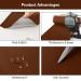 Cahomo Large Leather Repair Patch 23.6x118 inch - Self-Adhesive Leather Tape Kit for Furniture & Car Seats - Brown - Buy Online on SooperMarket.com