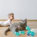 LLMSIX 4PCS Cat Anti-Scratch Boots - Adjustable Silicone Paw Protector Shoes for Home Pet Shower and Nail Trimming (Blue) - Buy Online on SooperMarket.com