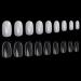Noverlife 1200PCS Round Acrylic Nails Fake Nails Tips  10 Sizes  Full Cover Short Oval False Nails Artificial Nail Art Manicure Finger Nails for Nail Salon DIY Nail Design - Clear  Natural Clear & Natural
