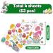 HPNIUB Easter Window Decoration Self-Adhesive with Bunny Eggs Spring Easter Window Clings to Stickers Rabbit Easter Eggs for Display Cabinets Window Decoration for Shop Windows Glass Decor Colourful C - Buy Online on SooperMarket.com