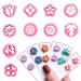 Keoker Floral Clay Earrings Cutters - 10 Shapes Flower Studs for Jewelry Making  Small Spring Clay Cutters for Earrings  Perfect for Polymer Clay Earring Lovers Floral studs clay cutters
