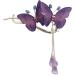 Lesunbak Butterflies Tassel Grab Clip - Elegant Hairpin & Clip For Women Rhinestone Tassel Hair Chain Chic Hair Accessories Nonslip Grip Embellished With Rhinestones For Daily Use Purple - Buy Online on SooperMarket.com