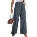 Vetinee Wide Leg Casual Dress Pants for Womens High Waisted Work Pants with Pockets Trousers for Business Office S Folkstone Gray