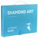 TTPOLONG A3 Diamond Painting Storage Book, Diamond Art Portfolio Book 30 Pags Clear Pockets Plastic Sleeves(16.8X12.5 Inch) Blue 17x12.5 Inch