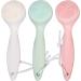 3Pcs Silicone Facial Cleansing Brush Silicone Facial Scrubber Manual Exfoliating Facial Brush Face Cleanser Face Exfoliator Fine Bristles for Sensitive Skin - Buy Online on SooperMarket.com