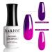 RARJSM Color Changing Gel Nail Polish 15ML - Dark to Bright Purple UV Thermal Gel for Nail Art Soak Off DIY Manicure - Buy Online on SooperMarket.com