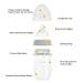 Gulicola Natural Glass Baby Bottle 5oz 2-Pack Medium Flow Anti-Colic for Breastfed Babies 3 Months+ - Grey White - Buy Online on SooperMarket.com
