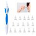 Ear ward removal ear cleaner EAR Cleaner earwax remover upgraded 360 degrees spiral silicone ear geaning kit with 16 washable replacement heads Suitable for children and humans