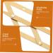KALLORY 2 Pcs Second Generation Brow Shaping Kit Eyebrow Marker Ruler Eyebrow Drawing Tool Metal 25x5x0.6cmx2pcs Goldenx2pcs - Buy Online on SooperMarket.com