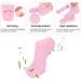 Moisturizing Gel Socks & Gloves Set for Softening Cracked Feet - Reusable Foot Care Spa Treatment (Pink) | International Shipping Available - Buy Online on SooperMarket.com