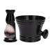 Folpus razor brush set shaving bowl portable professional soap brush for the hairdresser husband home accessories salon black