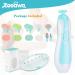 Zooawa Baby Nail Clipper 20 in 1 Electric Trimmer Kit for Newborns, Infants, Toddlers and Adults - Nail File with 12 Replacement Pads - Blue - Buy Online on SooperMarket.com