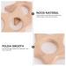 ABOOFAN 5pcs Wooden Star Teething Rings for Babies - Khaki | Baby Chew Toy with Silicone Teether | 5.5x5.5cm - Buy Online on SooperMarket.com