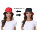 Women's Reversible Black-Red Bucket Hat for Summer | Outdoor Beach Cap - Buy Online on SooperMarket.com
