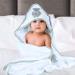 Soft Absorbent Baby Hooded Bath Towel | Newborn Essentials | White 75x78 cm - Pack of 1 - Buy Online on SooperMarket.com