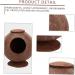 FOMIYES 2pcs Coconut Shell Charcoal Hamster Nest Small The Bed 16X15X15CMx2pcs Brownx2pcs - Buy Online on SooperMarket.com