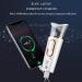 FATUXZ Handy Nano Mist Sprayer with Skin Analyzer Moisture Tester - Portable Facial Atomizer for Eyelash Extensions - Large Capacity Face Moisturizer for Hydration - Refreshing White - Buy Online on SooperMarket.com